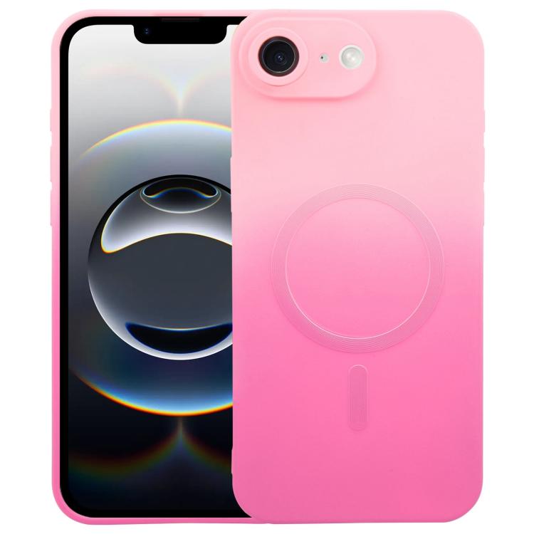 Flüssiges TPU-Silikon-MagSafe-Handyhülle mit Farbverlauf, Für iPhone 17e / 16e, Für iPhone 17 Pro Max, Für iPhone 17 Pro, Für iPhone 17, Für iPhone Air, Für iPhone 16 Pro Max, Für iPhone 16 Pro, Für iPhone 16 Plus