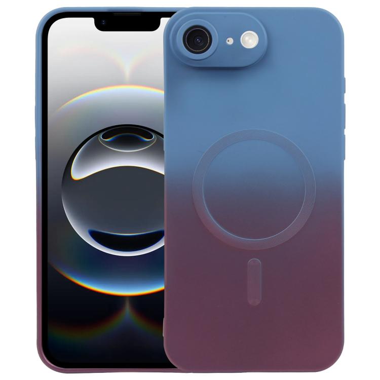 Flüssiges TPU-Silikon-MagSafe-Handyhülle mit Farbverlauf, Für iPhone 17e / 16e, Für iPhone 17 Pro Max, Für iPhone 17 Pro, Für iPhone 17, Für iPhone Air, Für iPhone 16 Pro Max, Für iPhone 16 Pro, Für iPhone 16 Plus