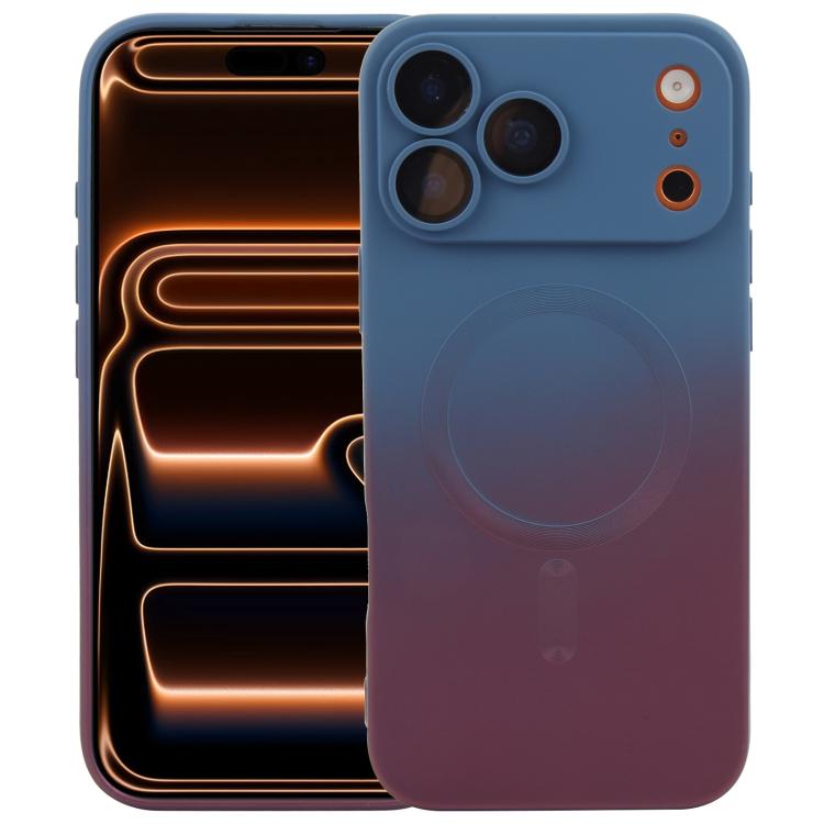 Flüssiges TPU-Silikon-MagSafe-Handyhülle mit Farbverlauf, Für iPhone 17e / 16e, Für iPhone 17 Pro Max, Für iPhone 17 Pro, Für iPhone 17, Für iPhone Air, Für iPhone 16 Pro Max, Für iPhone 16 Pro, Für iPhone 16 Plus