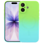 Flüssiges TPU-Silikon-MagSafe-Handyhülle mit Farbverlauf, Für iPhone 17e / 16e, Für iPhone 17 Pro Max, Für iPhone 17 Pro, Für iPhone 17, Für iPhone Air, Für iPhone 16 Pro Max, Für iPhone 16 Pro, Für iPhone 16 Plus