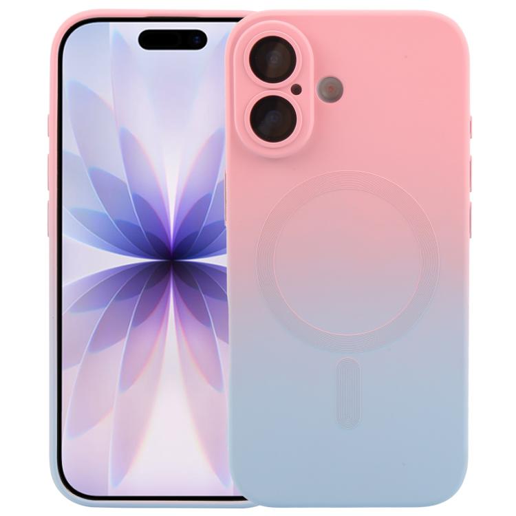 Flüssiges TPU-Silikon-MagSafe-Handyhülle mit Farbverlauf, Für iPhone 17e / 16e, Für iPhone 17 Pro Max, Für iPhone 17 Pro, Für iPhone 17, Für iPhone Air, Für iPhone 16 Pro Max, Für iPhone 16 Pro, Für iPhone 16 Plus