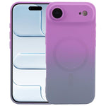 Flüssiges TPU-Silikon-MagSafe-Handyhülle mit Farbverlauf, Für iPhone 17e / 16e, Für iPhone 17 Pro Max, Für iPhone 17 Pro, Für iPhone 17, Für iPhone Air, Für iPhone 16 Pro Max, Für iPhone 16 Pro, Für iPhone 16 Plus