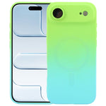 Flüssiges TPU-Silikon-MagSafe-Handyhülle mit Farbverlauf, Für iPhone 17e / 16e, Für iPhone 17 Pro Max, Für iPhone 17 Pro, Für iPhone 17, Für iPhone Air, Für iPhone 16 Pro Max, Für iPhone 16 Pro, Für iPhone 16 Plus