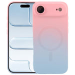 Flüssiges TPU-Silikon-MagSafe-Handyhülle mit Farbverlauf, Für iPhone 17e / 16e, Für iPhone 17 Pro Max, Für iPhone 17 Pro, Für iPhone 17, Für iPhone Air, Für iPhone 16 Pro Max, Für iPhone 16 Pro, Für iPhone 16 Plus