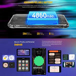 Ulefone Armor X12 Pro, robustes Smartphone (IP68/IP69K), 5,45 Zoll, Android 15, MediaTek Helio G36 Octa-Core-Prozessor, Netzwerk: 4G, NFC, 4 GB + 64 GB
