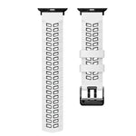 Twill Dual-row Buckle Silicone Watch Band, For Apple Watch Ultra 49mm, For Apple Watch SE 2023 44mm, For Apple Watch SE 2023 40mm, For Apple Watch Ultra 2 49mm, For Apple Watch Series 9 45mm