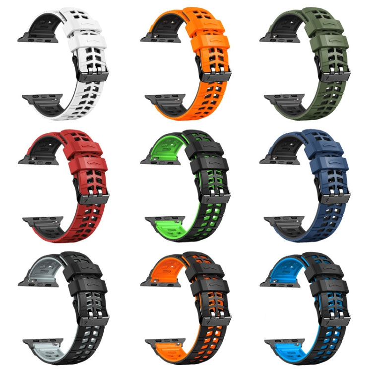 Twill-Doppelreihige Schnallen-Silikon-Uhrenarmband, für Apple Watch Series 2 38mm