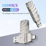 Lenovo Thinkplus MU232 USB 3.2 + USB-C / Typ-C Dual-Head Flash-Laufwerk, 64GB, 128GB, 256GB