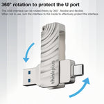 Lenovo Thinkplus MU232 USB 3.2 + USB-C / Typ-C Dual-Head Flash-Laufwerk, 64GB, 128GB, 256GB