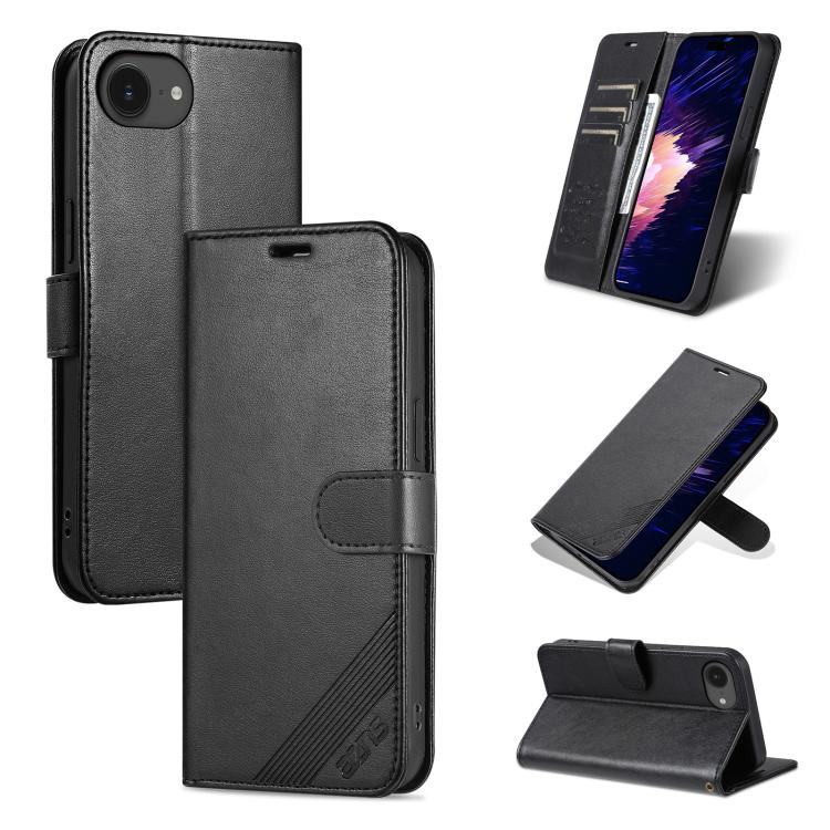 AZNS Schafsfell-Textur Flip Leder Handyhülle, Für iPhone 17e / 16e, Für iPhone 17 Pro Max, Für iPhone 17 Pro, Für iPhone 17, Für iPhone Air, Für iPhone 16 Pro Max, Für iPhone 16 Pro, Für iPhone 15 Pro Max, Für iPhone 15 Pro, Für iPhone 15 Plus