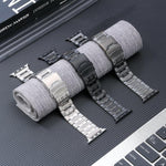 Sicherheitsverschluss Titanstahl Uhrenarmband, Für Apple Watch Series 5 44mm, Für Apple Watch Series 5 40mm, Für Apple Watch Series 4 44mm, Für Apple Watch 42mm, Für Apple Watch Series 4 40mm, Für Apple Watch Series 3 38mm, Für Apple Watch 38mm