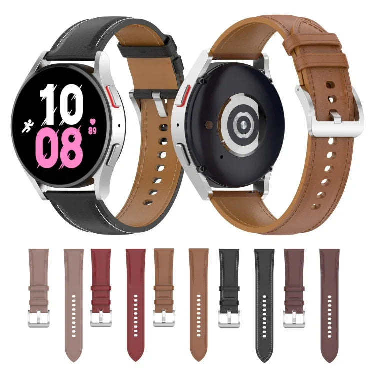 Ersatzarmband aus Leder für Samsung Galaxy Watch 6 / 6 Classic
