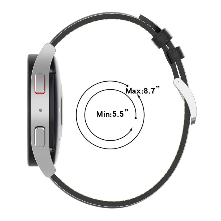 Ersatzarmband aus Leder für Samsung Galaxy Watch 6 / 6 Classic