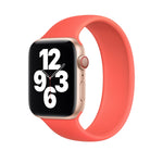 Für Apple Watch Series 5 &amp; 4 (40 mm) / 3 &amp; 2 &amp; 1 (38 mm): Elastisches Silikon-Ersatzarmband in Unifarben, Größen: S (130 mm), M (143 mm), L (156 mm)