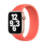 Für Apple Watch Series 8 &amp; 7 (41 mm) / SE 2 &amp; 6 &amp; SE 5 &amp; 4 (40 mm) / 3 &amp; 2 &amp; 1 (38 mm): Elastisches Silikonarmband in einfarbiger Farbe, Größe: M (143 mm) (Aquablau).