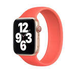 Für Apple Watch Series 8 &amp; 7 (41 mm), SE 2 &amp; 6, SE 5 &amp; 4 (40 mm) und 3 &amp; 2 &amp; 1 (38 mm): Elastisches Silikonarmband in Unifarbe, Größe: L (156 mm).