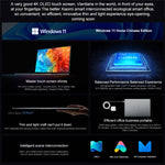 Xiaomi Book Pro 16 2022 Laptop, 16 Zoll Touchscreen Windows 11 Home Chinesische Version, Intel 12. Generation Core i7-1260P RTX2050 Dedizierte Grafik, i7-1260P RTX2050
