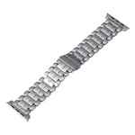 Fünf-Perlen-Armband aus Titanstahl, passend für Apple Watch Series 6 (44 mm), Apple Watch Series 5 (44 mm), Apple Watch Series 5 (40 mm), Apple Watch Series 4 (44 mm), Apple Watch (42 mm), Apple Watch Series 3 (38 mm), Apple Watch (38 mm) ...