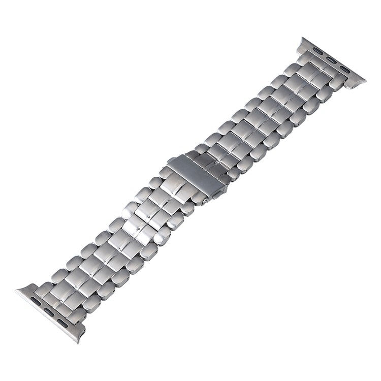 Fünf-Perlen-Armband aus Titanstahl, passend für Apple Watch Series 6 (44 mm), Apple Watch Series 5 (44 mm), Apple Watch Series 5 (40 mm), Apple Watch Series 4 (44 mm), Apple Watch (42 mm), Apple Watch Series 3 (38 mm), Apple Watch (38 mm) ...