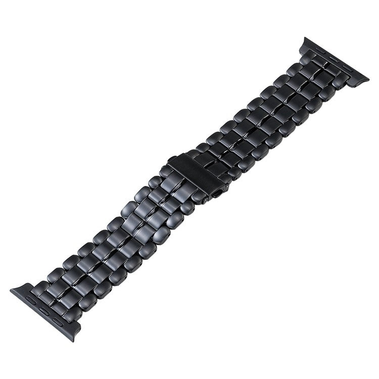 Fünf-Perlen-Armband aus Titanstahl, passend für Apple Watch Series 6 (44 mm), Apple Watch Series 5 (44 mm), Apple Watch Series 5 (40 mm), Apple Watch Series 4 (44 mm), Apple Watch (42 mm), Apple Watch Series 3 (38 mm), Apple Watch (38 mm) ...