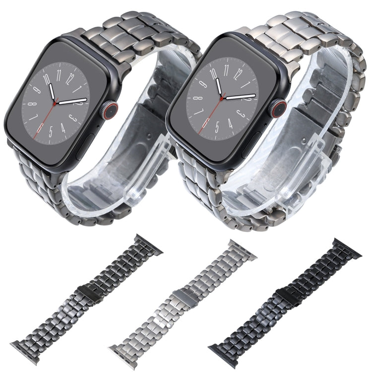 Fünf-Perlen-Armband aus Titanstahl, passend für Apple Watch Series 6 (44 mm), Apple Watch Series 5 (44 mm), Apple Watch Series 5 (40 mm), Apple Watch Series 4 (44 mm), Apple Watch (42 mm), Apple Watch Series 3 (38 mm), Apple Watch (38 mm) ...