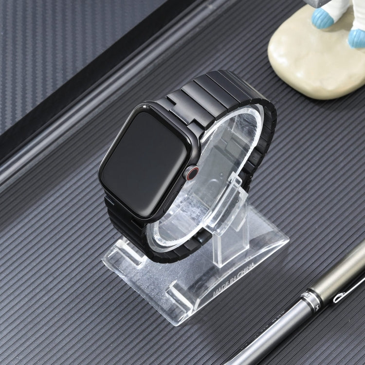 Flat Buckle Stainless Steel Watch Band, For Apple Watch SE 2023 44mm, For Apple Watch Ultra 49mm, For Apple Watch SE 2023 40mm, For Apple Watch Ultra 2 49mm, For Apple Watch SE 2022 40mm, For Apple Watch Series 9 45mm, For Apple Watch SE 2022 44mm     ...