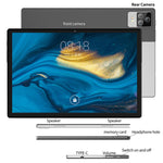 BDF P70 4G LTE Tablet-PC 10,1 Zoll, Android 12 MTK6762 Octa-Core, Dual-SIM-Unterstützung, EU-Stecker, 8 GB + 256 GB