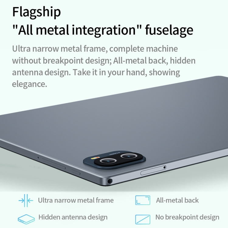 BDF P90 4G LTE Tablet PC 10,1 Zoll, Android 12 MTK6762 Octa Core, Dual-SIM-Unterstützung, EU-Stecker, 8GB+256GB