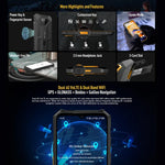 Ulefone Armor X13, robustes Smartphone (IP68/IP69K), 6,52 Zoll, Android 15, MediaTek Helio G36 Octa-Core-Prozessor, Netzwerk: 4G, NFC, OTG, 6 GB + 64 GB