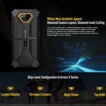 Ulefone Armor X13, robustes Smartphone (IP68/IP69K), 6,52 Zoll, Android 15, MediaTek Helio G36 Octa-Core-Prozessor, Netzwerk: 4G, NFC, OTG, 6 GB + 64 GB