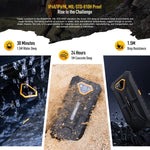 Ulefone Armor X13, robustes Smartphone (IP68/IP69K), 6,52 Zoll, Android 15, MediaTek Helio G36 Octa-Core-Prozessor, Netzwerk: 4G, NFC, OTG, 6 GB + 64 GB