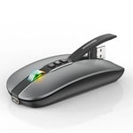 HXSJ M113 Dual-Mode Kabellose Maus mit 2,4 GHz und Bluetooth 5.1, 2400 DPI