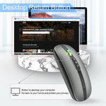 HXSJ M113 Dual-Mode Kabellose Maus mit 2,4 GHz und Bluetooth 5.1, 2400 DPI