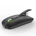 HXSJ M113 Dual-Mode Kabellose Maus mit 2,4 GHz und Bluetooth 5.1, 2400 DPI
