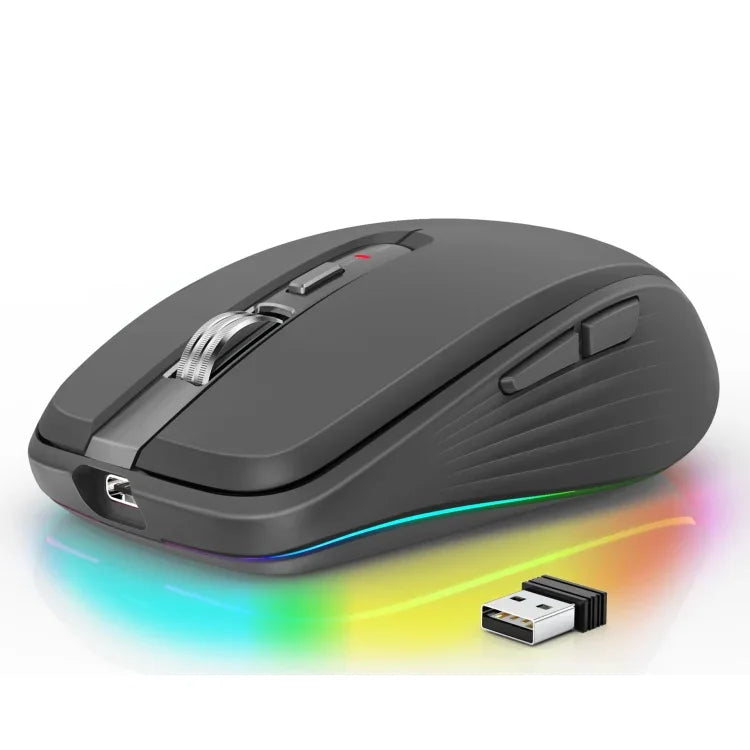 HXSJ M303 2400DPI Dual Mode 2.4GHz + Bluetooth 5.1 Kabellose Maus