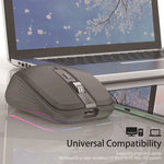 HXSJ M303 2400DPI Dual Mode 2.4GHz + Bluetooth 5.1 Kabellose Maus