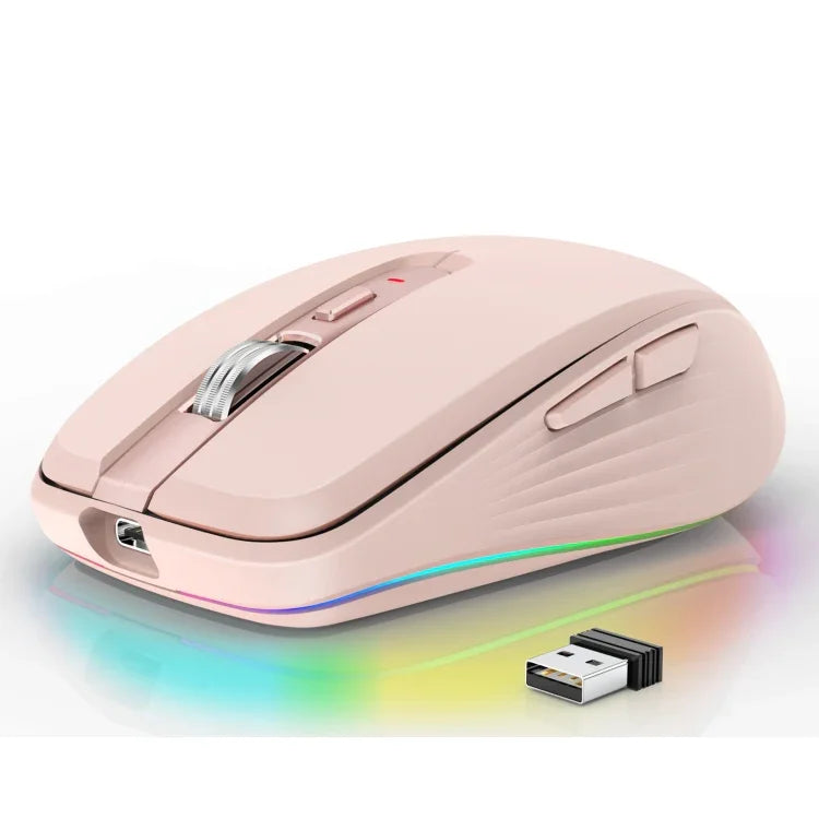 HXSJ M303 2400DPI Dual Mode 2.4GHz + Bluetooth 5.1 Kabellose Maus