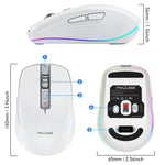 HXSJ M303 2400DPI Dual Mode 2.4GHz + Bluetooth 5.1 Kabellose Maus