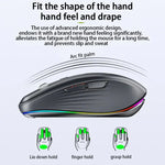 HXSJ M303 2400DPI Dual Mode 2.4GHz + Bluetooth 5.1 Kabellose Maus