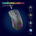 HXSJ T69 4800DPI RGB 2.4GHz Kabellose Maus, T69