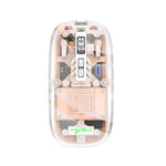 HXSJ T900 Transparente magnetische kabellose Drei-Modi-Gaming-Maus
