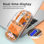 HXSJ T900 Transparente magnetische kabellose Drei-Modi-Gaming-Maus