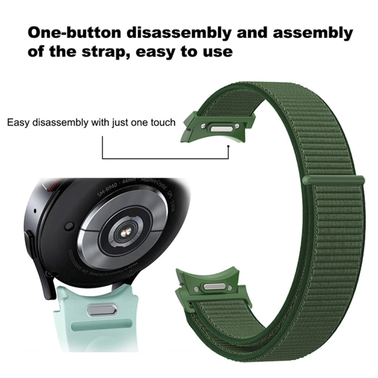 Gewebtes Nylon Loop-Uhrenarmband, für Samsung Galaxy Watch 7 / 6
