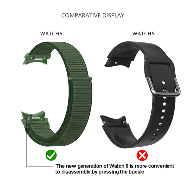 Gewebtes Nylon Loop-Uhrenarmband, für Samsung Galaxy Watch 7 / 6