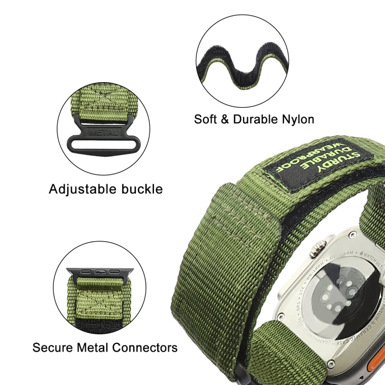 AW Nylon Zweiteiliges Uhrenarmband, für Apple Watch Series 7 41mm, für Apple Watch Series 7 45mm, für Apple Watch SE 40mm, für Apple Watch SE 44mm, für Apple Watch Series 6 40mm, für Apple Watch Series 6 44mm, für Apple Watch Series 5 44mm