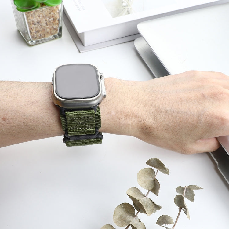 AW Nylon Zweiteiliges Uhrenarmband, für Apple Watch Series 7 41mm, für Apple Watch Series 7 45mm, für Apple Watch SE 40mm, für Apple Watch SE 44mm, für Apple Watch Series 6 40mm, für Apple Watch Series 6 44mm, für Apple Watch Series 5 44mm