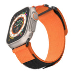 AW Nylon Zweiteiliges Uhrenarmband, für Apple Watch Series 7 41mm, für Apple Watch Series 7 45mm, für Apple Watch SE 40mm, für Apple Watch SE 44mm, für Apple Watch Series 6 40mm, für Apple Watch Series 6 44mm, für Apple Watch Series 5 44mm
