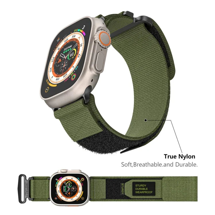 AW Nylon Two-Section Watch Band, For Apple Watch Series 2 42mm, For Apple Watch Series 2 38mm, For Apple Watch 42mm, For Apple Watch 38mm