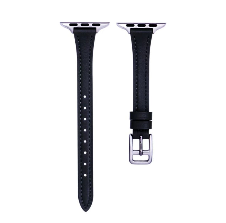 T-förmiges schlankes echtes Leder-Uhrenarmband, für Apple Watch Series 2 42mm, für Apple Watch 2 38mm, für Apple Watch 42mm, für Apple Watch 38mm