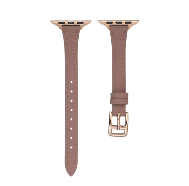 T-förmiges schlankes echtes Leder-Uhrenarmband, für Apple Watch Series 2 42mm, für Apple Watch 2 38mm, für Apple Watch 42mm, für Apple Watch 38mm